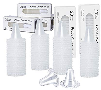 200 Stück Ersatzschutzkappen Kraeoke Braun Thermoscan Schutzkappe für alle Braun Thermoscan Ohrthermometer und Fieberthermometer