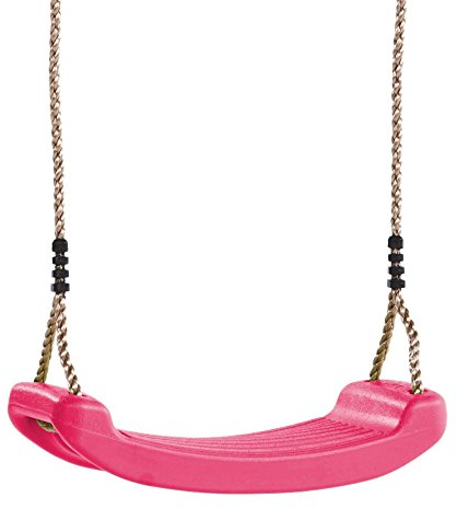 WICKEY Schaukelsitz für Kinder - Gartenschaukel Kunststoff Kinderschaukel Kleinkindschaukel Outdoor Indoor bis max. 50 kg - Kunststoff Schaukelbrett, pink
