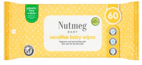Nutmeg Sensitive Baby Wipe