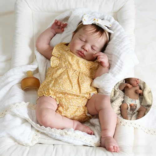 Anano Muñecas Bebe Reborn De Silicona 50CM Cuerpo Completo Se Puede Bañar 50CM Bebe Reborn Realista Niña Reborn Cuerpo Entero Silicona