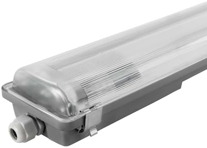 Ledvion - Armature LED 60CM, Clip in Acciaio Inox, IP65, Excl. Tubo LED, Acciaio Inox, + 75.000 ore, Antipolvere e Antideflagrante