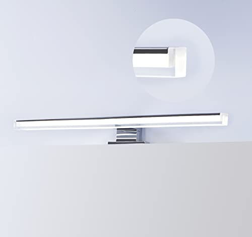 DILUMEN Lampe pour Miroir LED Salle de Bains, 40cm 10w 1100lm Super Lumineux,Blanc Froi 6000k, 230v, Moderne Luminaire Salle de Bain IP44 étanche,Pour Armoire à Miroir
