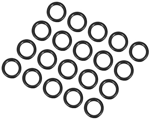 QUARKZMAN Nitrile Gomma O-Ring 6mm x 4mm x 1mm Guarnizioni di Tenuta Anelli Rubinetti Rotondo Guarnizione Rondella per Rubinetto Idraulica Riparazione Sigillatura Connessione, 20 Pezzi