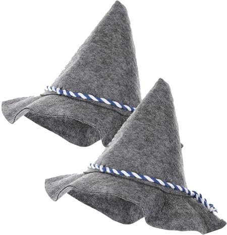 Onlvmyur Trachtenhüte 2 Stück Bierfest Hüte aus Filz Bayerischer Filzhut mit Feder Bayern Seppelhut Oktoberfest Hut für Herren Damen Volksfeste Karneval und Fasching