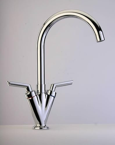 Quarter Turn Mixer Twin Lever Monobloc Tap