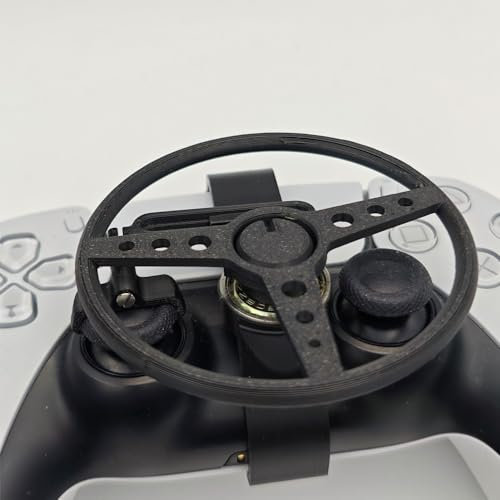 Genérico Volante de carreras Mini Volante de repuesto para PS5/PS5 Slim,3D Printing Game Controller Accesorios Auxiliares (A)