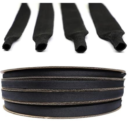 Cmis Kbei 1 ~ 50 m guaina intrecciata PET guaina termoretraibile isolante ignifugo filo termoretraibile avvolgente guaina protettiva cavo organizzatore (ID 16 MM_5 METRI)