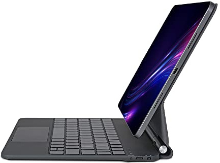 Magic Keyboard för Air 11 tum (M2 2024/M3 2025) och iPad Pro 11 tum (1:a/2:a/3:e/4:e) och 10,9 tum Air 5:e/4:e generationen med tangentbord, Bluetooth, USB-C-laddningsfunktion, inbyggd styrplatta