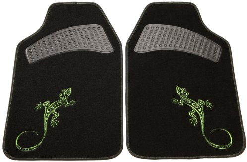 Unitec 74898 Autoteppichset Reptilia 2 -teilig, grün