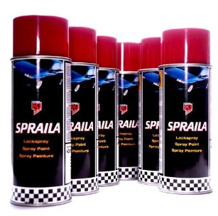 AUTO-K SPRAILA SPRAY 6 x 500 ml SPECRAILA 500ml SCHWARZ MATT *300921/6