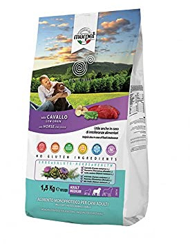 Cibo per cani Equilibria LOW GRAIN medium monoproteico Cavallo 12KG