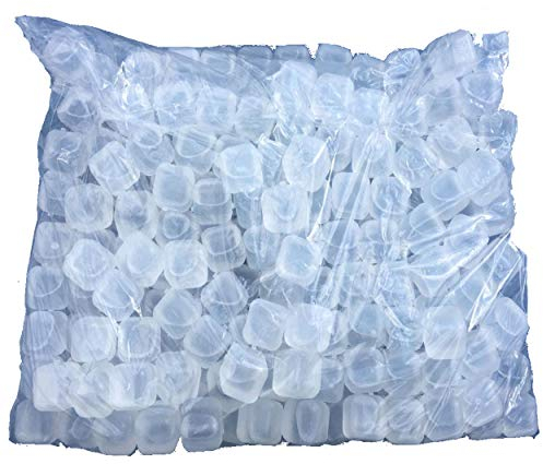 trends4ever 200 Eiswürfel im Gastrobeutel Party wiederverwendbar Eiswürfelform bunt Kunststoff Dauereiswürfel