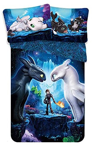 How to train your dragon Bettbezug für Einzelbett, Baumwolle, europäische Größe