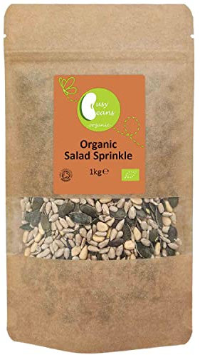 Organic Salad Sprinkle (Sunflower Seeds, Pumpkin Seeds, Pine Nuts) - Certified Organic - by Busy Beans Organic (1kg)