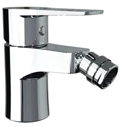 Ramon Soler - Grifo Monomando para Bidé Cromado, Sistema de Ahorro de Agua S2, Diseño Moderno, Serie Titanium, Ideal para Baño Eficiente y Elegante
