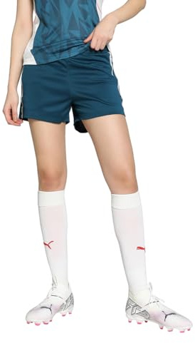 PUMA - individualBLAZE Shorts, Pantalones Cortos de Punto Adultos Unisex, Ocean Tropic-Electric Lime, 659007