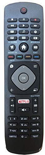 FYCJI Sostitutivo Telecomando 996596003606 per Philips 4K UHD HDR Ambilight Smart TV-Nessuna configurazione richiesta 32PFS5362 43PUS6262 49PUS6262 50PUS6262 55PUS6262 65PUS6262 49PUS610112