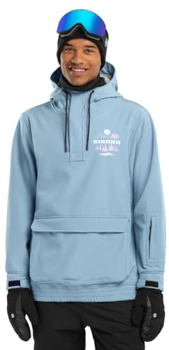 SIROKO - Snowboardjacke mit Kängurutasche W3 Prags - S - Blau