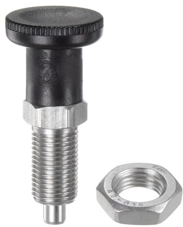 QUARKZMAN Empujador de Resorte de Bola de Ajuste Rápido M10 de Acero Inoxidable Perno de Retorno con Perilla Empujador de Índice Retráctil sin Bloqueo de Pasador