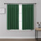 Joydeco Blackout Curtains for Living Room, Dark Green 46 X 54 Inch 2 Panels Super Soft Pencil Pleat Curtain for Track Rail