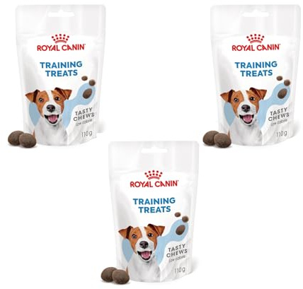 Royal Canin Training Treats | Pack of 3 | 3 x 110 g | Snacks for Dogs of All Sizes & Breeds | In Practical Resealable Bag | From 6 Months of Life | With Poultry