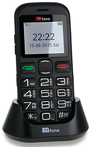 TTfone Jupiter 2 Big Button Pay As You Go Easy Simple Mobile Phone for The Elderly with SOS Emergency Button (Vodafone PAYG)