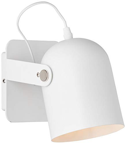 BRILLIANT Lampe Yan Wandspot Schalter weiß | 1x A60, E27, geeignet für Normallampen (nicht enthalten) | Mit Kippschalter