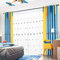Lactraum Vorhänge Kinderzimmer Junge Bestickt Rakete Planet Milchstraße Hellblau Blickdicht mit Universalband 100 x 245 cm