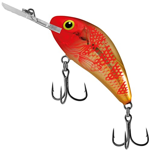 Salmo Rattlin Hornet Floating Wobbler, Salmo Farben:Golden Red Head, Länge/Gewicht/Laufverhalten/Tauchtiefe:6.5cm / 20g / schwimmend / 2.5-5.0m