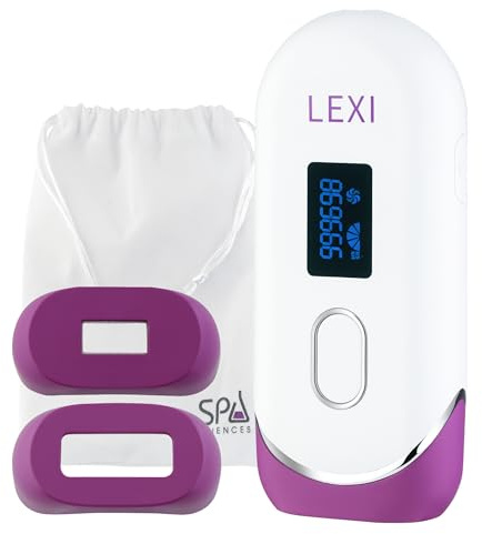 Spa Sciences - LEXI - Painless Permanent IPL Hair Removal System - FDA Cleared with 999,999 flashes, Auto Flash, and Skin Sensor