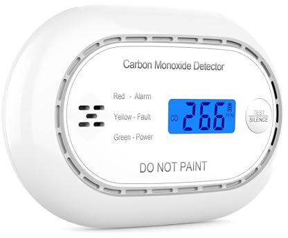 XINDUM Wireless Interlinked Carbon Monoxide Detector, 10 Year Battery Life,Scotland and England Law Compliant,1 PACK CO Alarms