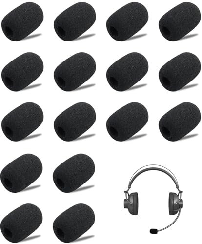 ZORTVUL 20 Pezzi Spugna Microfono,Operchi Per Microfono In Schiuma, Protezioni Microfoni Cuffie, Antivento, Antirumore, Per Aula, Sala Conferenze, Interviste Ai Notiziari, Performance Sul Palc