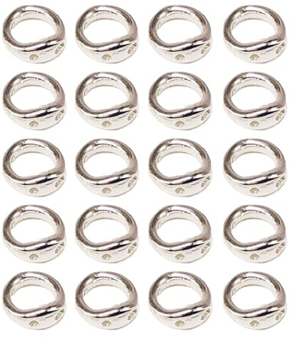 Anneaux de connexion élégants à double trou sophistiqués avec deux trous pour assemblage de bijoux