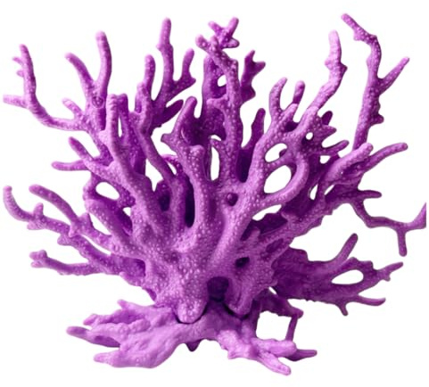 Cadzyre corallo decorativo decorazioni acquario - piante acquario e corallo in resina per acquari d'acqua dolce - accessori (viola)