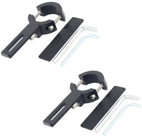2 pièces Support Phare Moto, 20-38mm Supports de Fixation de Phare Antibrouillard, Réglable Equipement Moto, Support de Montage de Lumière Travail, Supports Universel de Phare Additionnel Moto