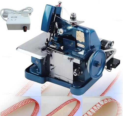 Heavy-Duty Overlock Sewing Machine, 250W Industrial-Grade, 3000 Stitches/Minute, Adjustable Stitch Length, Versatile for All Sewing Projects (Black)