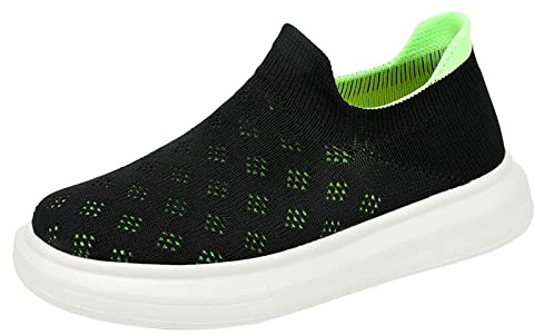 Sandali Neri Bambino Scarpe Bimbo Estive Sneakers Estive Ragazzi Mesh Leggero Traspirante Casual Slip On Sportive All'Aperto per Mare e Piscina