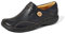 Clarks Womens Un Loop Loafers, Black Leather, 7 UK