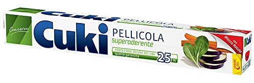 Cuki Pellicola con easy cut 25m, superaderente, 1 confezione da 25m