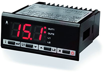 Fantini Cosmi L02CM1 Termostato On/Off, P.I.D. a 1 Uscita, 230 V, Nero