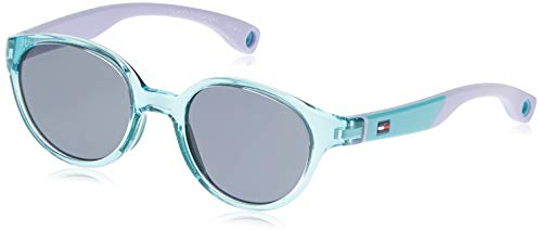 Tommy Hilfiger Unisex-Kinder TH 1424/S BN Y88 43 Sonnenbrille, Grün (Green Lilac/Grey)