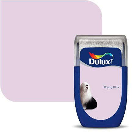 Dulux Walls & Ceilings Tester Paint, Pretty Pink, 30 ml