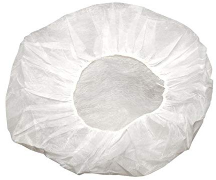 Disposable Caps Hair Nets, Salon Spa Food Service 100 Pack 21 White