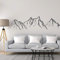 QIANGTOU Berg Silhouette Wandtattoo Berge Vinyl Wand Fenster Aufkleber Bauernhaus Wandbilder Für Wohnzimmer Mordern Room Decor 111x28cm
