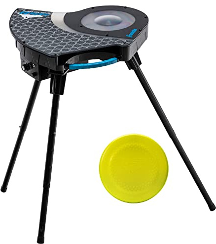 Franklin Pet Supply Co. Automatic Disc Launcher for Dogs - Ready Set Fetch Automatic Disc Tosser Dog Toy for Fetch - Portable Thrower Toy - Battery Powered