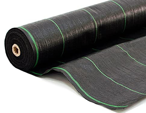 Prime Garden® Anti-ogräsväv ogräsfolie trädgårdsfolie tyg mot ogräs vattentät slitstark med hög UV-stabilisering (70 g/m², 0,8 x 50 m = 40 m²)
