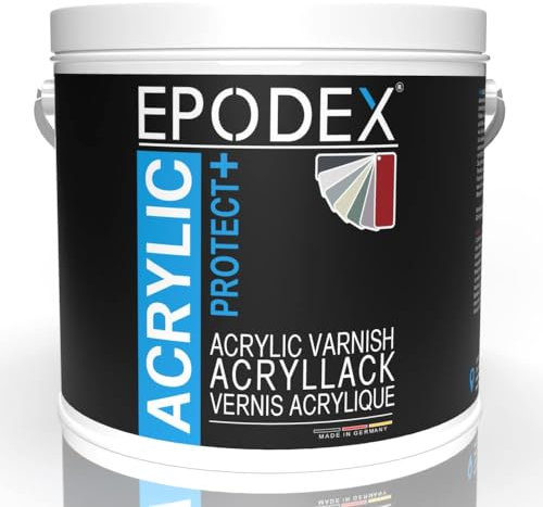 EPODEX ACRYLIC PROTECT+ - Peinture pour bois résistante aux intempéries pour l'extérieur et l'intérieur - Peinture de protection contre les intempéries - Peinture de protection du bois pour