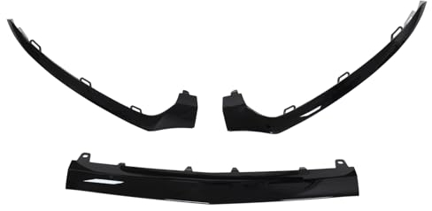 Front Spoiler Stoßstange Lippe Stoßfänger Schutzleiste Frontlippe Zierleiste Frontspoiler Frontansatz Reparatursatz schwarz vorne unten für C Klasse W205 C-Klasse T Modell S205 2015 2016 2017 2018