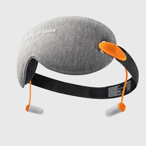 Masque de Nuit 2 en 1 avec Bouchons d'Oreille - 100% Occultant, Portable, Idéal pour Voyages - Hommes et Femmes