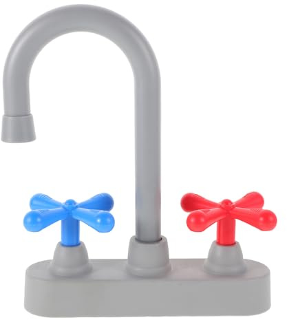VICASKY Kitchen Sink Toy Faucet Pretend Play Sink Accessories Portable Toy Tap for Plastic Game Faucet for Home Outdoor Picnics Preschool Role-Playing Games